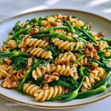 Healthy Garlic Scape Pasta in 35 Minutes Recipe Card