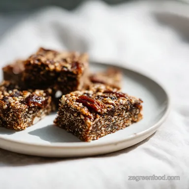 Healthy Date Bars with Oats in 35 Minutes Recipe Card
