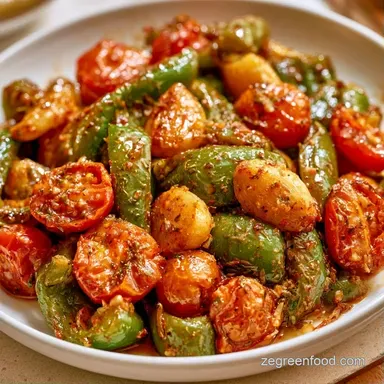 Italian Green Peppers in 30 Minutes Recipe Card