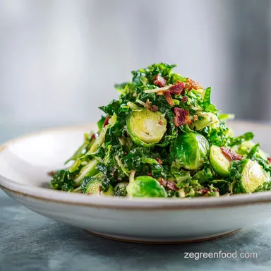 Kale and Brussels Sprouts Salad Recipe in 20 Min
