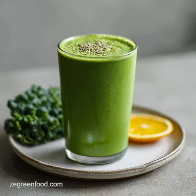 Kale Pineapple Smoothie for Inflammation in 5 Mins Recipe Card
