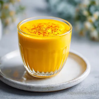 Tropical Mango Turmeric Smoothie Recipe with Coconut Milk