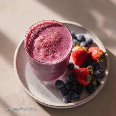 Mixed Berry Smoothie with Protein Powder in 5 Minutes