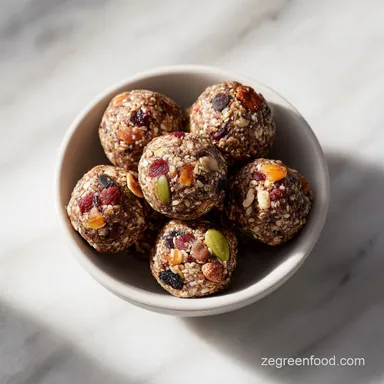 Nut Free Energy Balls in 15 Minutes for 17 Servings