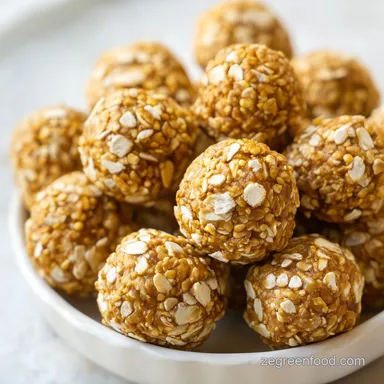 Peanut Butter Protein Balls in 10 Minutes Recipe Card