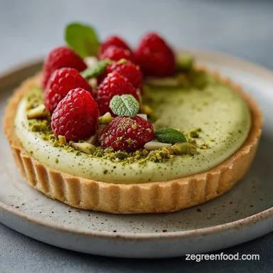 Pistachio Matcha Tart Recipe: Silky Custard in 45 Minutes Recipe Card