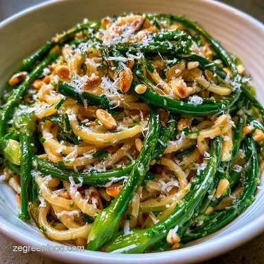 Quick Garlic Scape Pasta in 30 Minutes Recipe Card