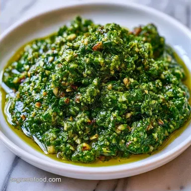 Raw Garlic Scape Pesto in 10 Minutes