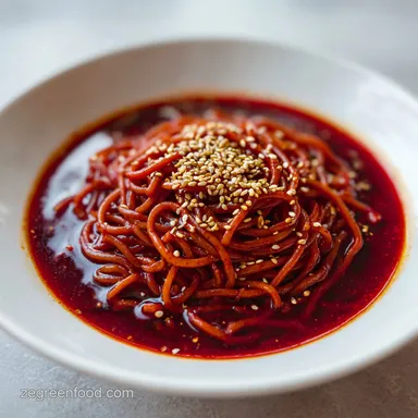 Red Hot Miso Noodles in 30 Minutes Recipe Card