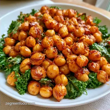 Chickpea Kale Salad with Tahini