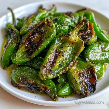 Roasted Green Peppers in 35 Minutes