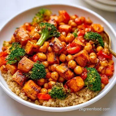 Roasted Vegetable Quinoa Salad for 4 Recipe Card