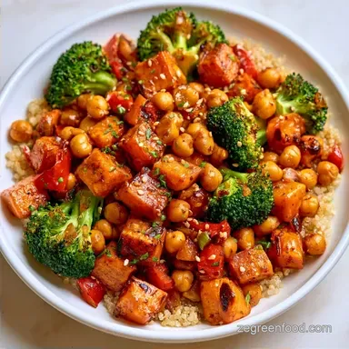 Roasted Vegetable Quinoa Salad for 4