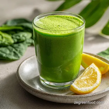 Green Smoothie for Glowing Skin Recipe in 5 Minutes Recipe Card