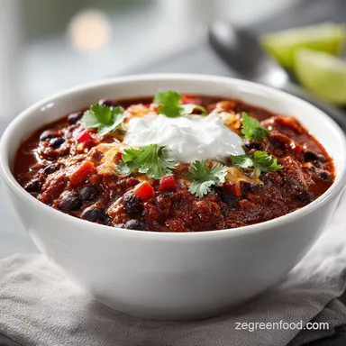Smoky Sweet Potato Bean Chili in 50 Minutes