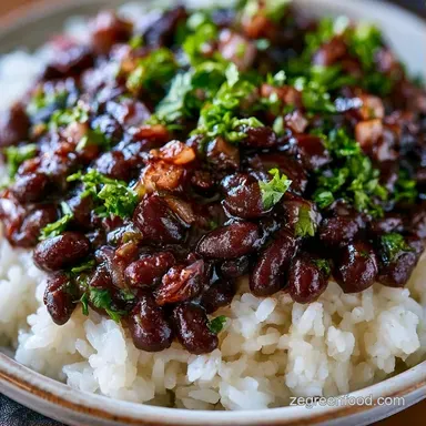 Black Bean Rice Bowl Meal Prep Recipe Card