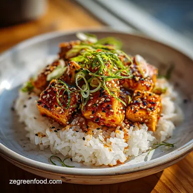 Spicy Tofu Rice Bowl Recipe: 30 Min