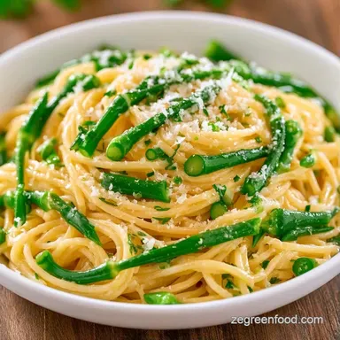 Twenty Minute Scape Pasta for 4 Servings Recipe Card