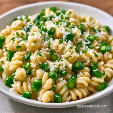 Twenty Minute Scape Pasta for 4 Servings