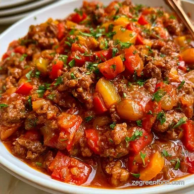 Unstuffed Pepper Skillet with Ground Beef