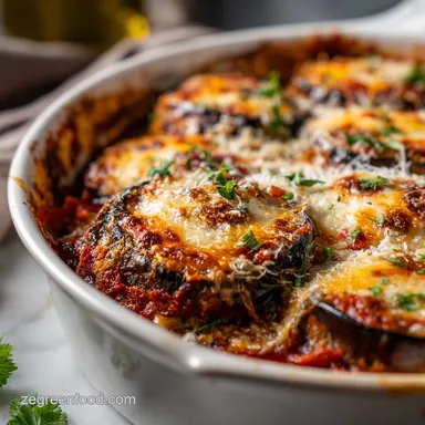 Crispy Baked Eggplant Parmesan Vegan for 4 Servings