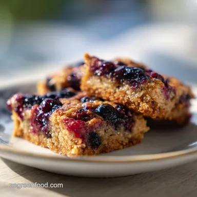 Vegan Blueberry Breakfast Bars in 45 Minutes