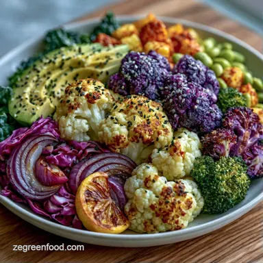 Vegan Buddha Bowl Meal Prep Recipe Card
