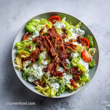 Vegan Cobb Salad with Coconut Bacon for 4 Servings