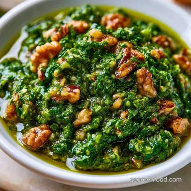 Vegan Garlic Scape Pesto in 15 Minutes
