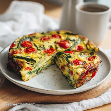 Vegan Vegetable Frittata with Chickpea Flour in 40 Minutes Recipe Card