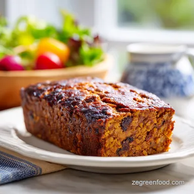Vegetable Lentil Loaf: A Savory Plant-Based Roast for 8 Servings