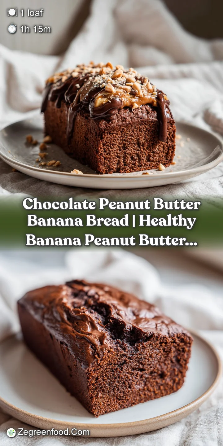Close-up of moist chocolate bread with peanut butter swirls, showing a soft, dense texture