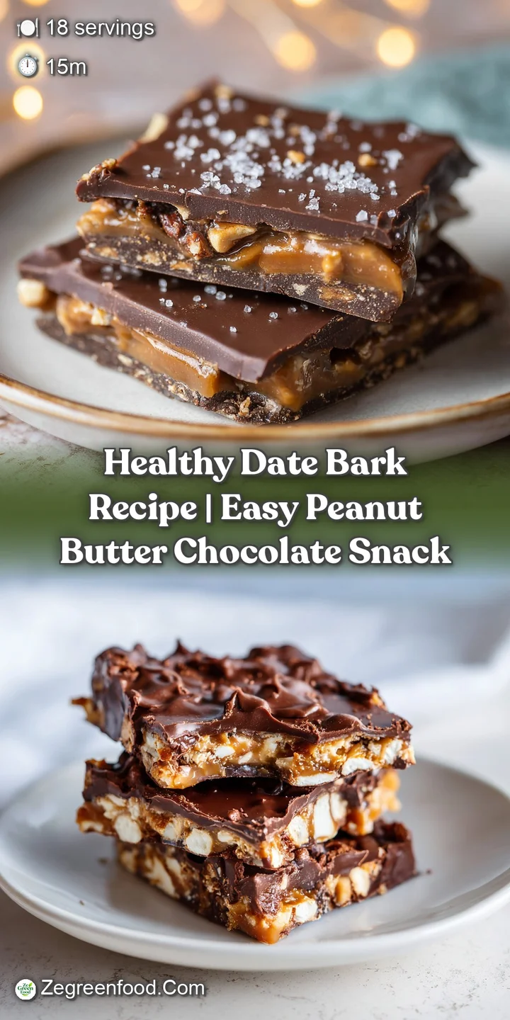 Close-up shot of a glistening piece of date bark. Visible textures of chopped nuts and coconut create depth in the image. ...