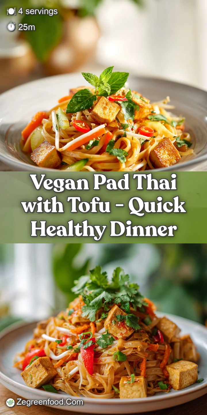 Close-up of Pad Thai noodles: saucy, savory, and studded with crisp tofu cubes, evoking a sense of fresh flavor.