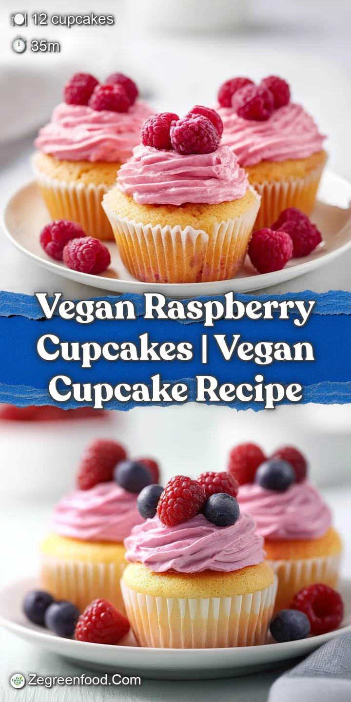 Macro shot of velvety pink frosting swirl topped with a juicy raspberry, showing a moist, tender cake crumb.