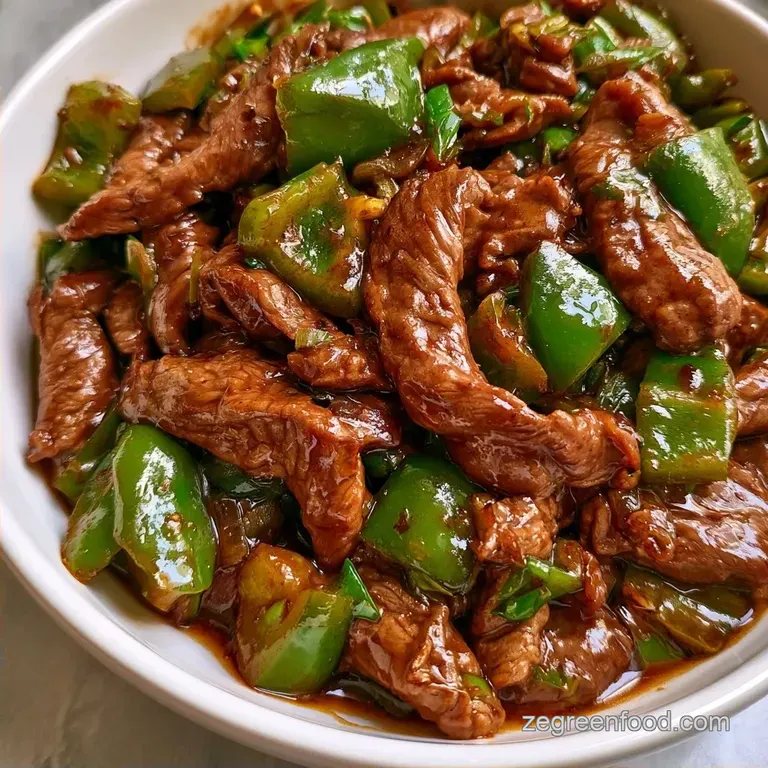 Tender Beef and Green Pepper Stir Fry