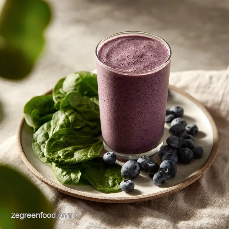 Blueberry Spinach Smoothie for Weight Loss: Glycemic Control