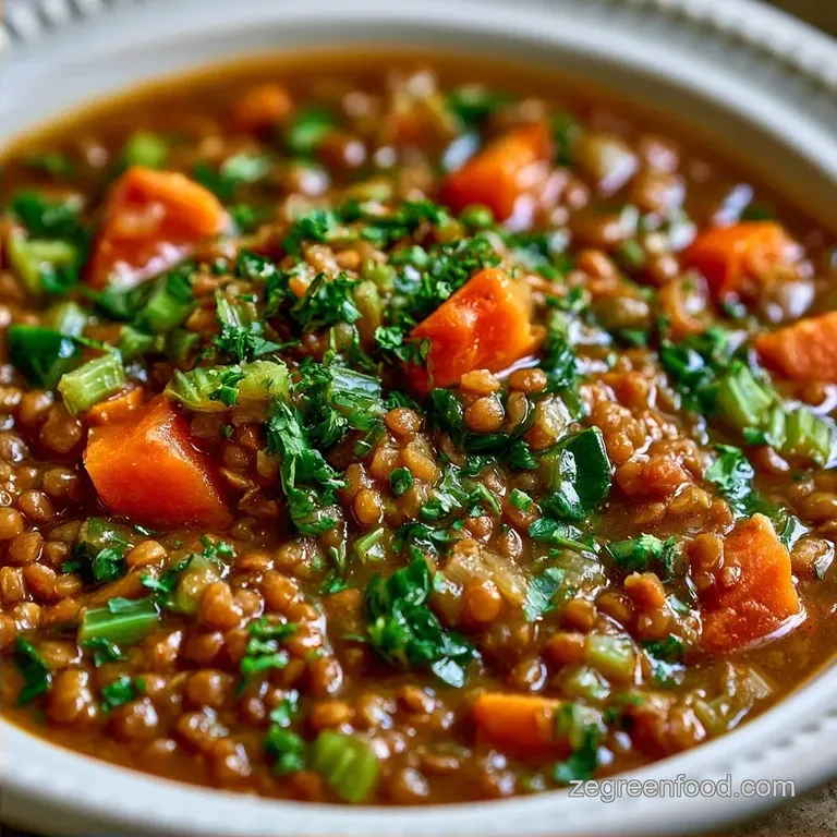 One-Pot Budget Friendly Lentil Stew