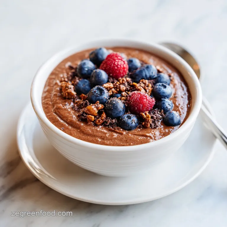 Healthy Chocolate Peanut Butter Green Smoothie