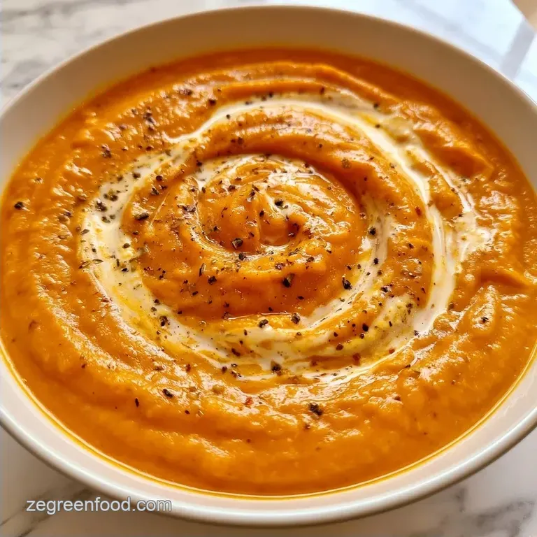 Smooth Creamy Sweet Potato Soup
