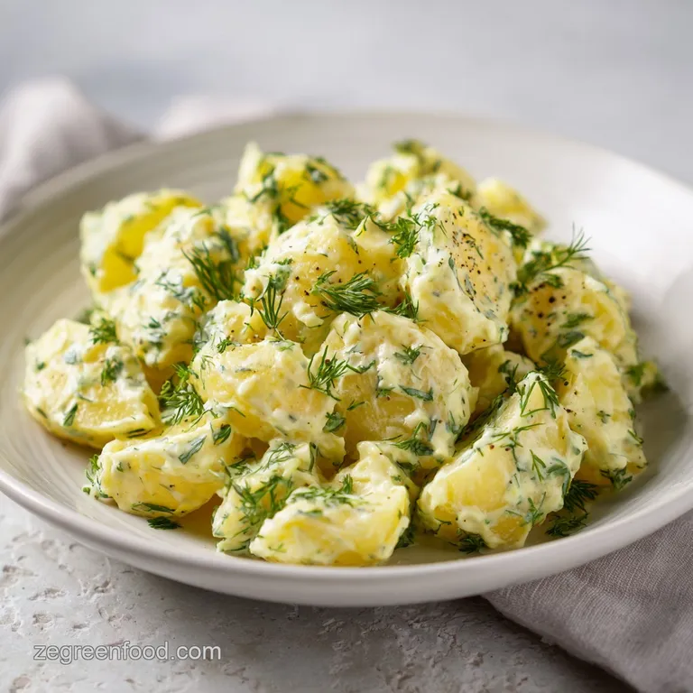 Creamy Vegan Potato Salad with Dill