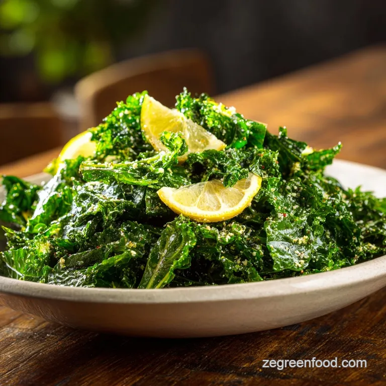 Crunchy Kale Salad with Lemon Dressing
