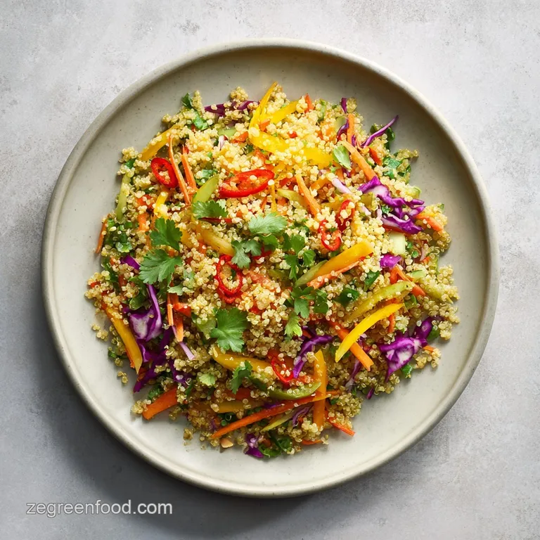 Crunchy Thai Quinoa Salad: Nutty and Zesty
