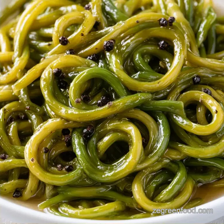 Tangy and Crisp Easy Pickled Garlic Scapes
