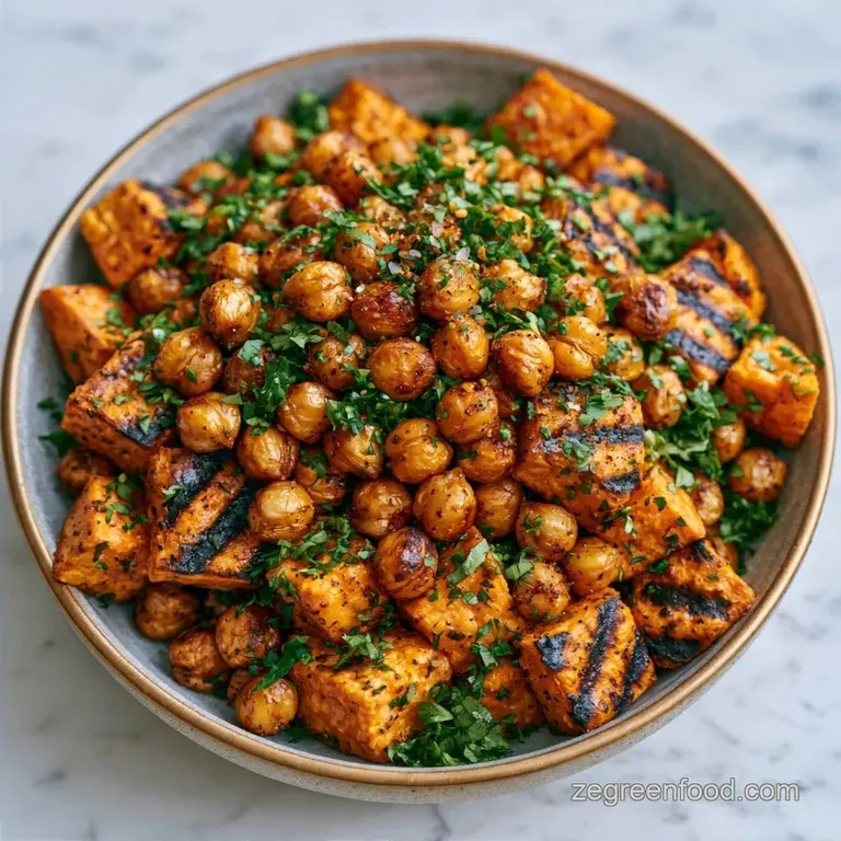 Easy Vegan Meal Prep Bowl with Roasted Chickpeas