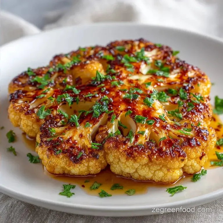 Fancy Roasted Cauliflower Steak: Charred and Silky