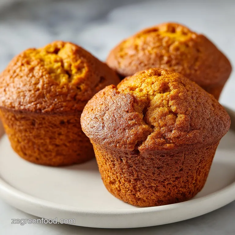 A single spiced orange muffin on a white ceramic plate, topped with a dollop of cream and a sprinkle of cinnamon.