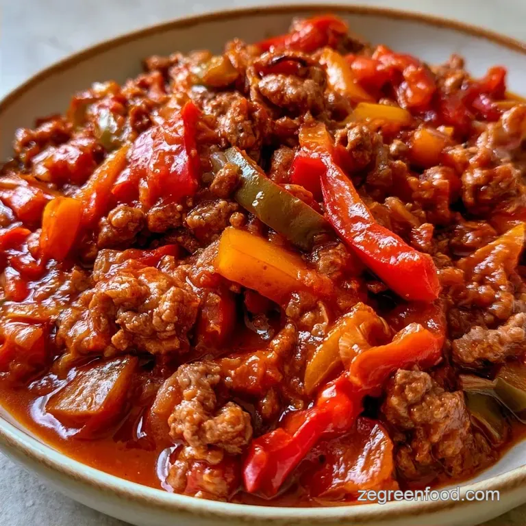 Ground Beef Pepper Skillet in 30 Minutes