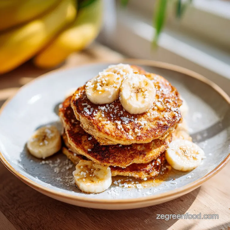 Fluffy Oatmeal Banana Pancakes for Baby