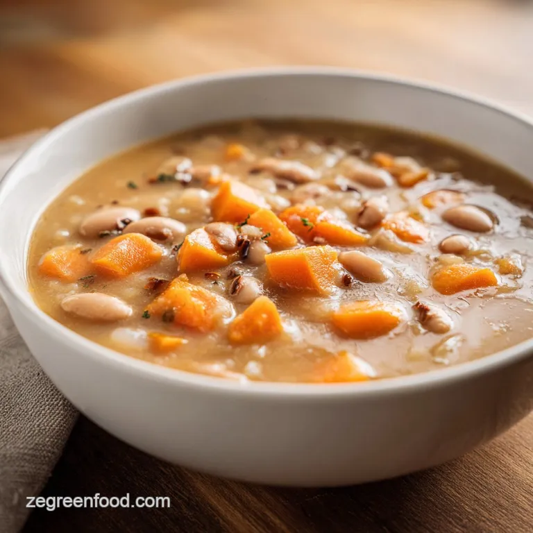 Hearty Black Eyed Pea Soup: Creamy and Smoky